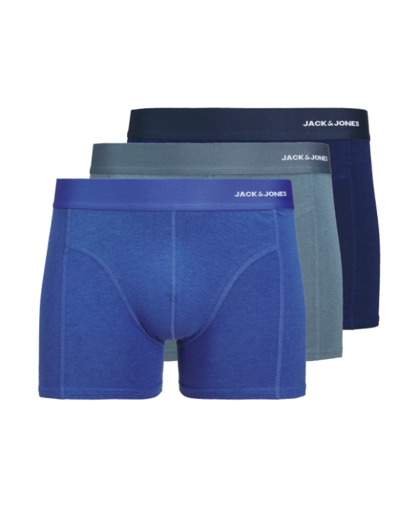 Jack & Jones 3pak bambus boksershorts i i blå nuancer til herre