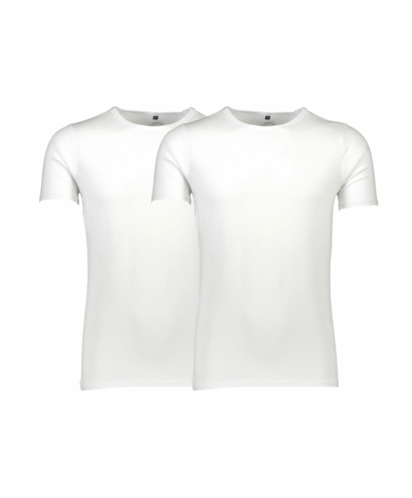 Lindbergh Acces 2pak T-shirt i hvid til herre