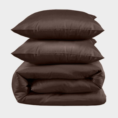 Bambus kingsize sengetøj i kastanje 240x220