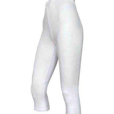 Festival bambus leggins capri 3/4 i hvid til kvinder