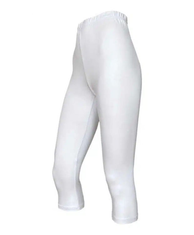 Festival bambus leggins capri 3/4 i hvid til kvinder