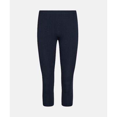 DECOY capri leggins i bambus i navy til kvinder.