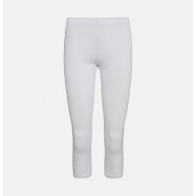 DECOY capri leggins i bambus i hvid til kvinder.